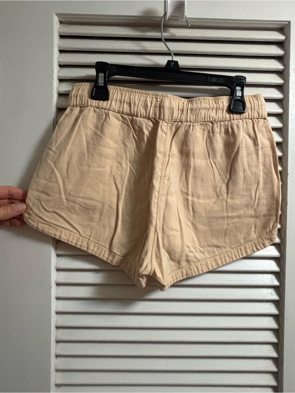 Roxy Peach/Tan Drawstring Athletic Shorts - Picture 2 of 3
